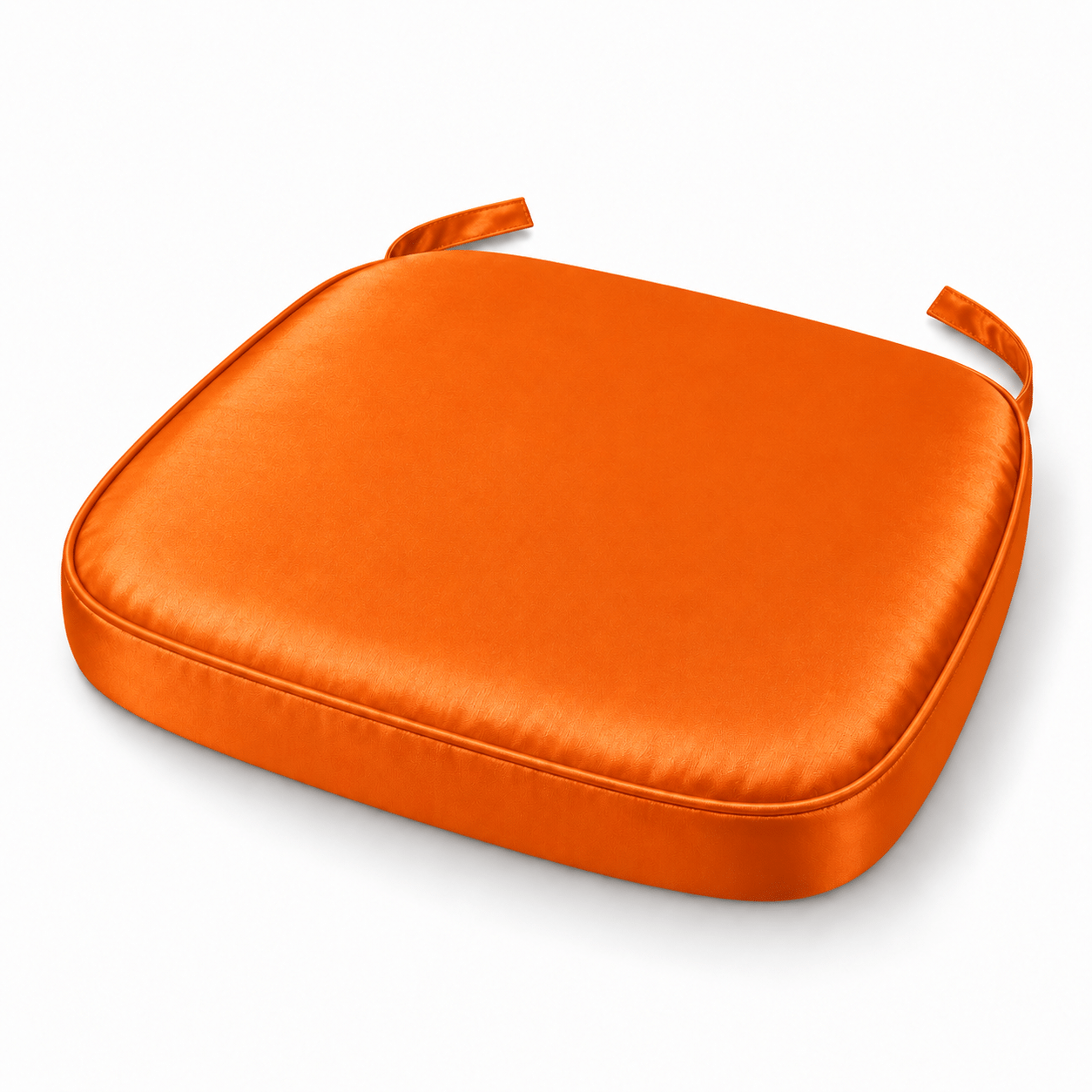 Orange Satin Chiavari Chair Pad