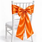 Orange Satin Sash