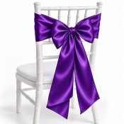 Purple Satin Sash