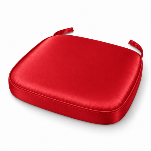 Red Satin Chiavari Chair Pad