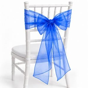 Royal Blue Organza Sash