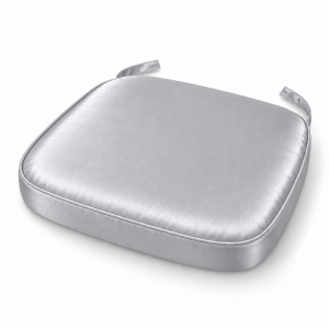 Silver Satin Chiavari Chair Pad