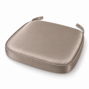 Taupe Satin Chiavari Chair Pad