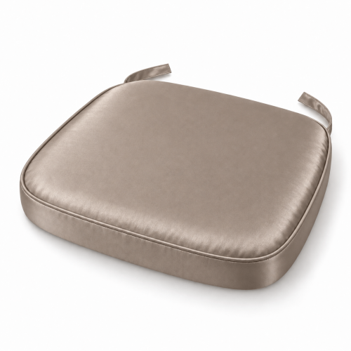 Taupe Satin Chiavari Chair Pad