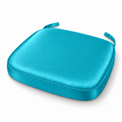 Turquoise Satin Chiavari Chair Pad