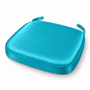 Turquoise Satin Chiavari Chair Pad