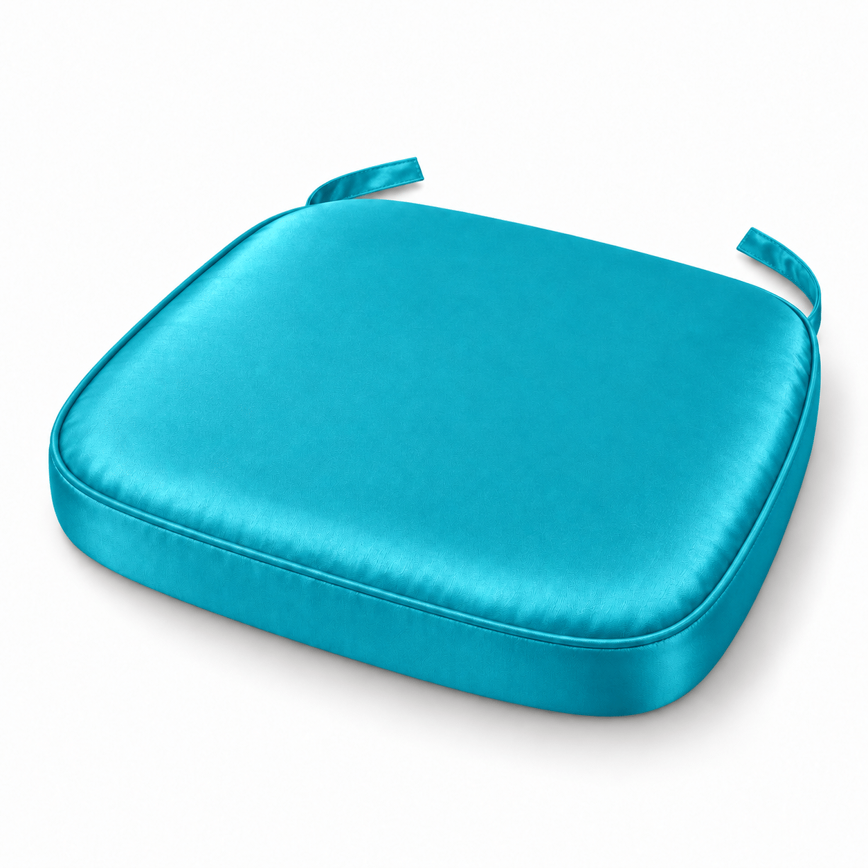 Turquoise Satin Chiavari Chair Pad