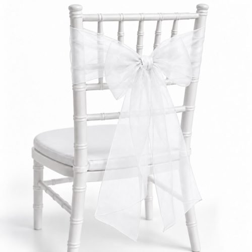 White Organza Sash