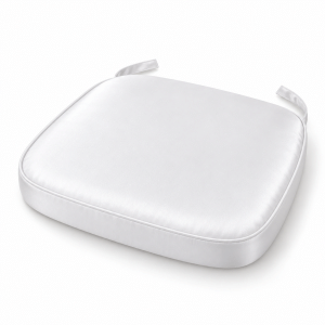 White Satin Chiavari Chair Pad