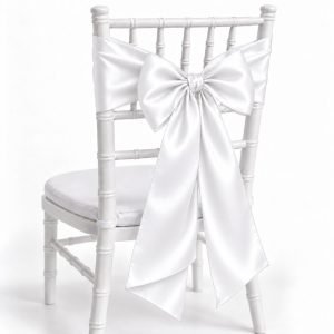 White Satin Sash