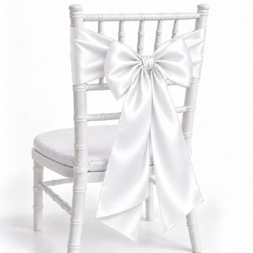White Satin Sash