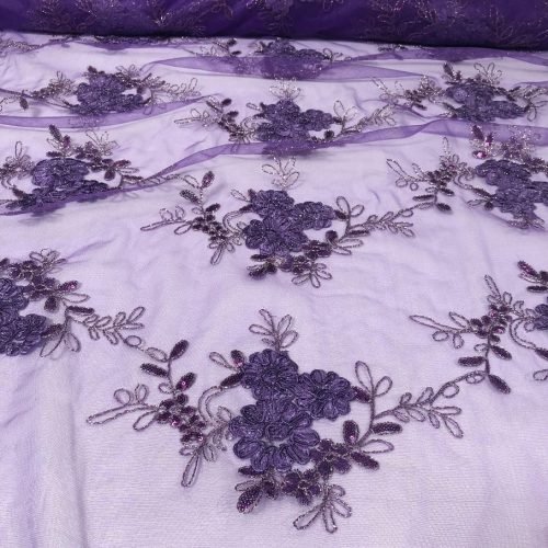 Purple Ribbon Lace