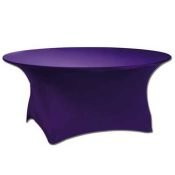 Purple Spandex Linen