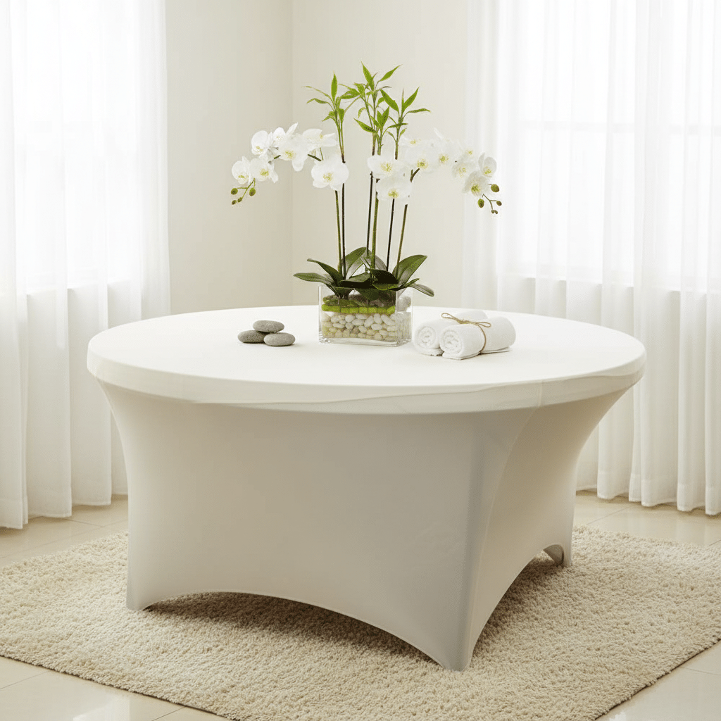 Ivory Spandex Linen
