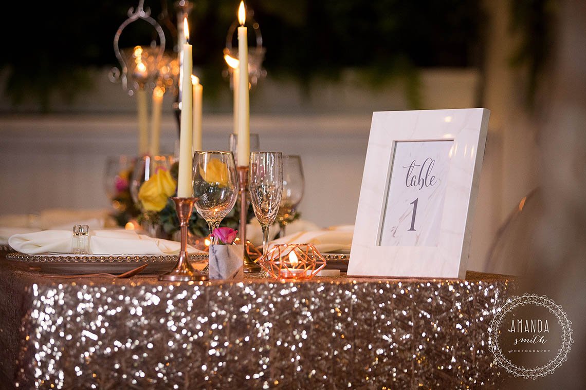 Allure Party Rentals styled wedding shoot