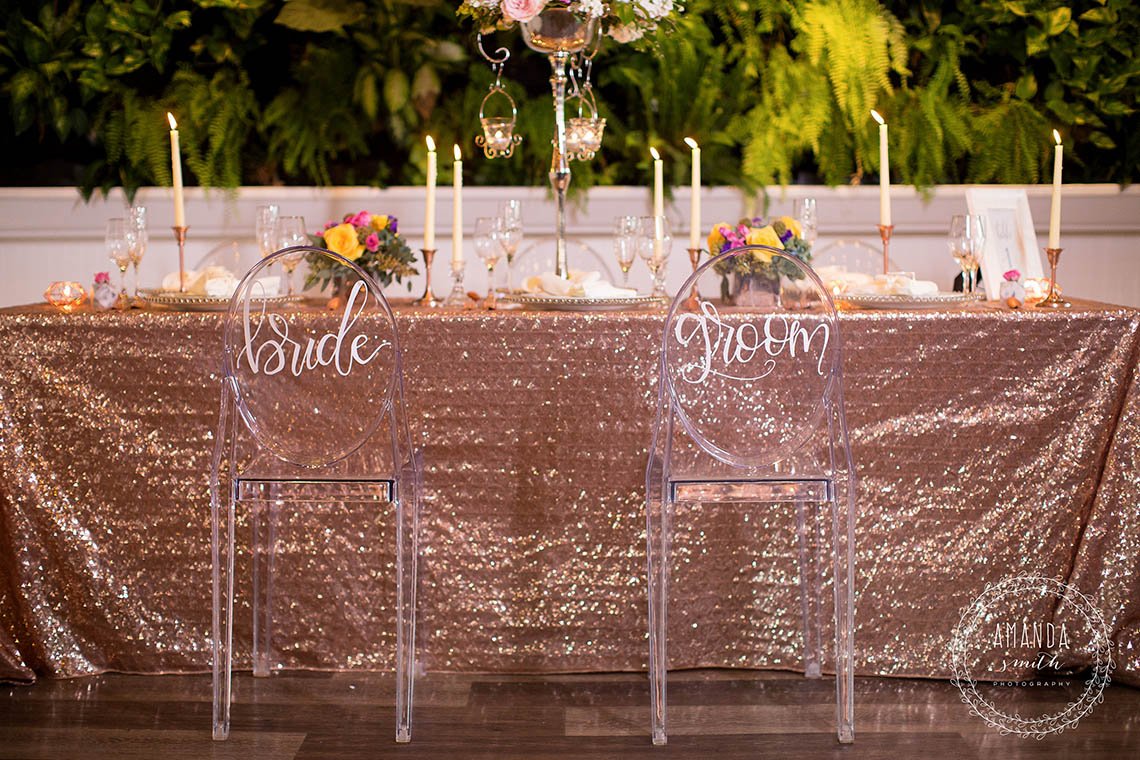Allure Party Rentals styled wedding shoot