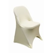 Ivory Spandex Folding Chair Cover