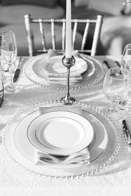 Allure Party Rentals styled wedding shoot