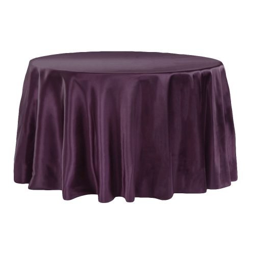 Plum Satin Linen