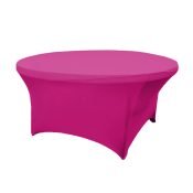 Fuchsia Spandex Linen