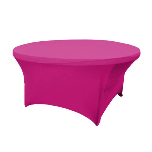 Fuchsia Spandex Linen