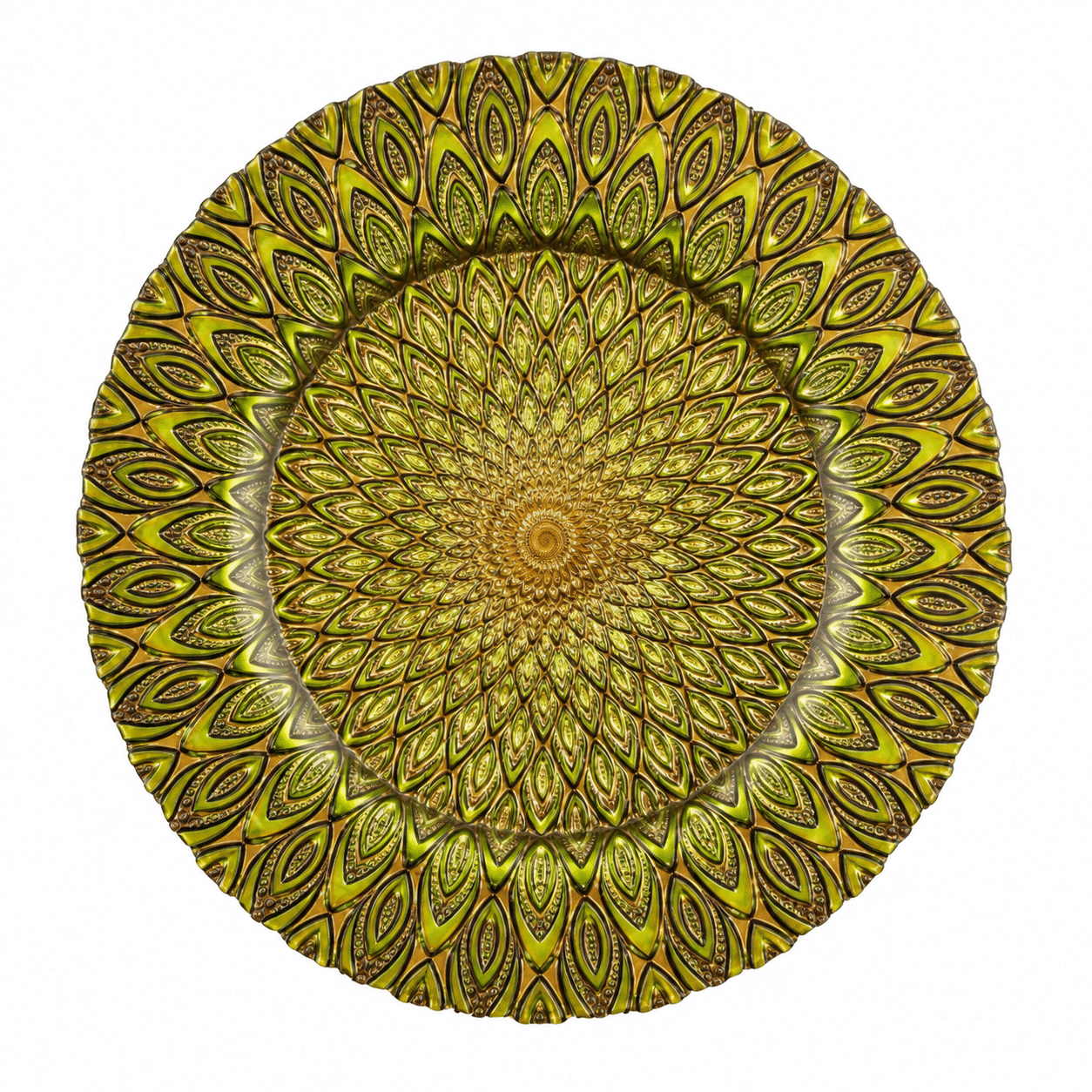 Citron Peacock Charger