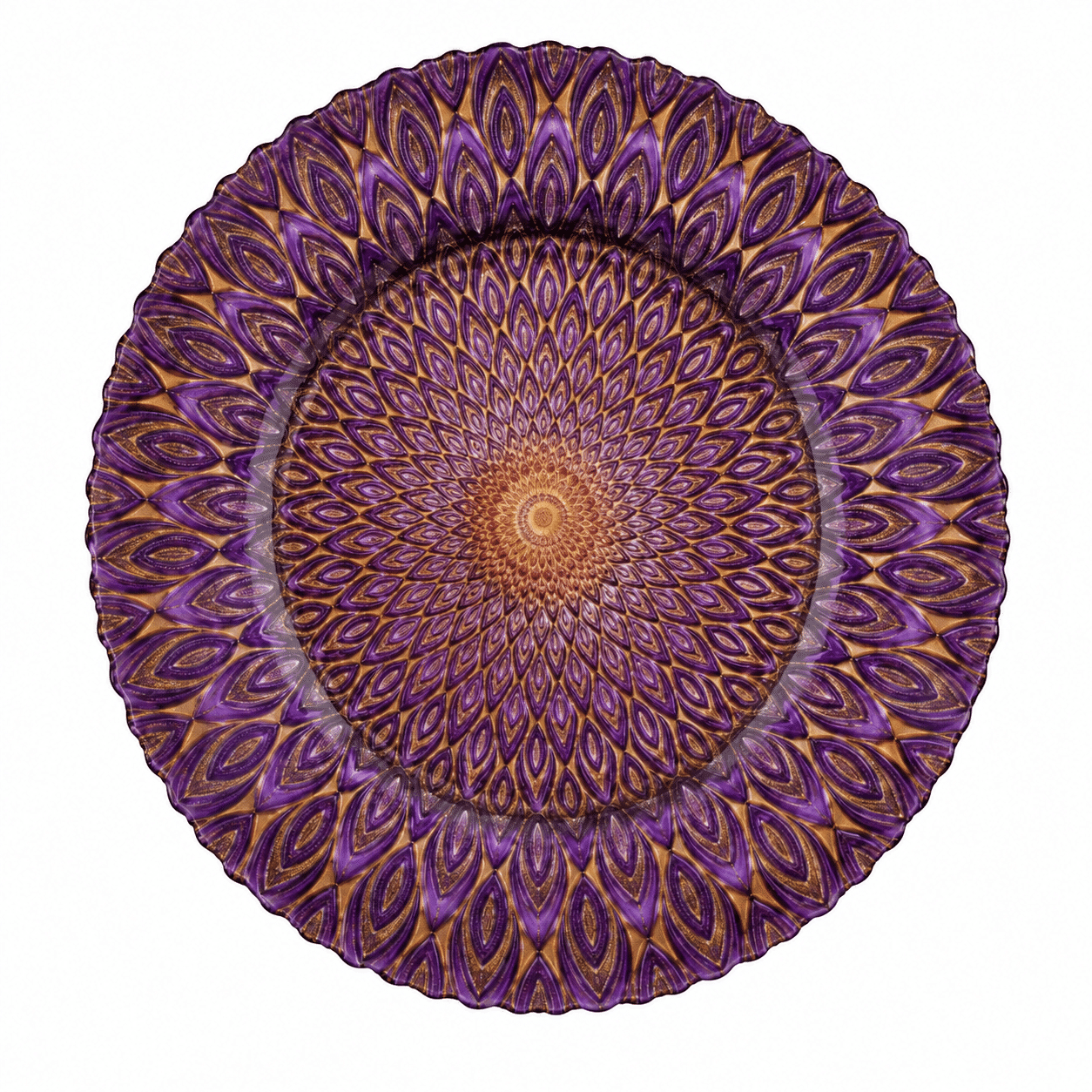 Orchid Peacock Charger