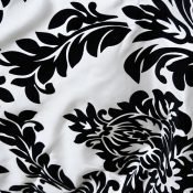 Black & White Damask Linen