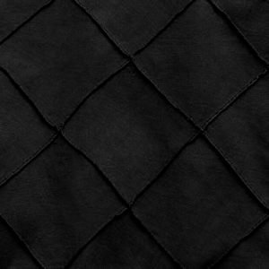 Black Pintuck Linen