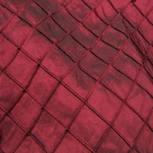 Burgundy Pintuck Linen