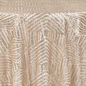 Champagne Geo Glitz Linen