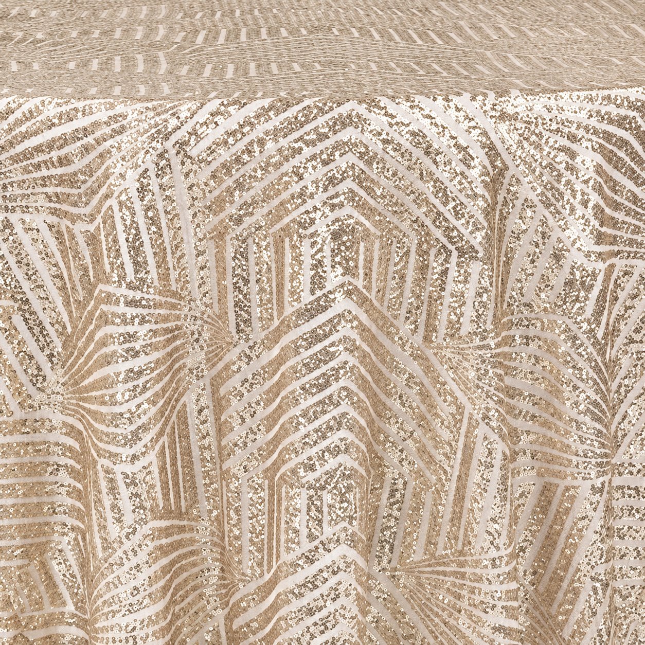 Champagne Geo Glitz Linen