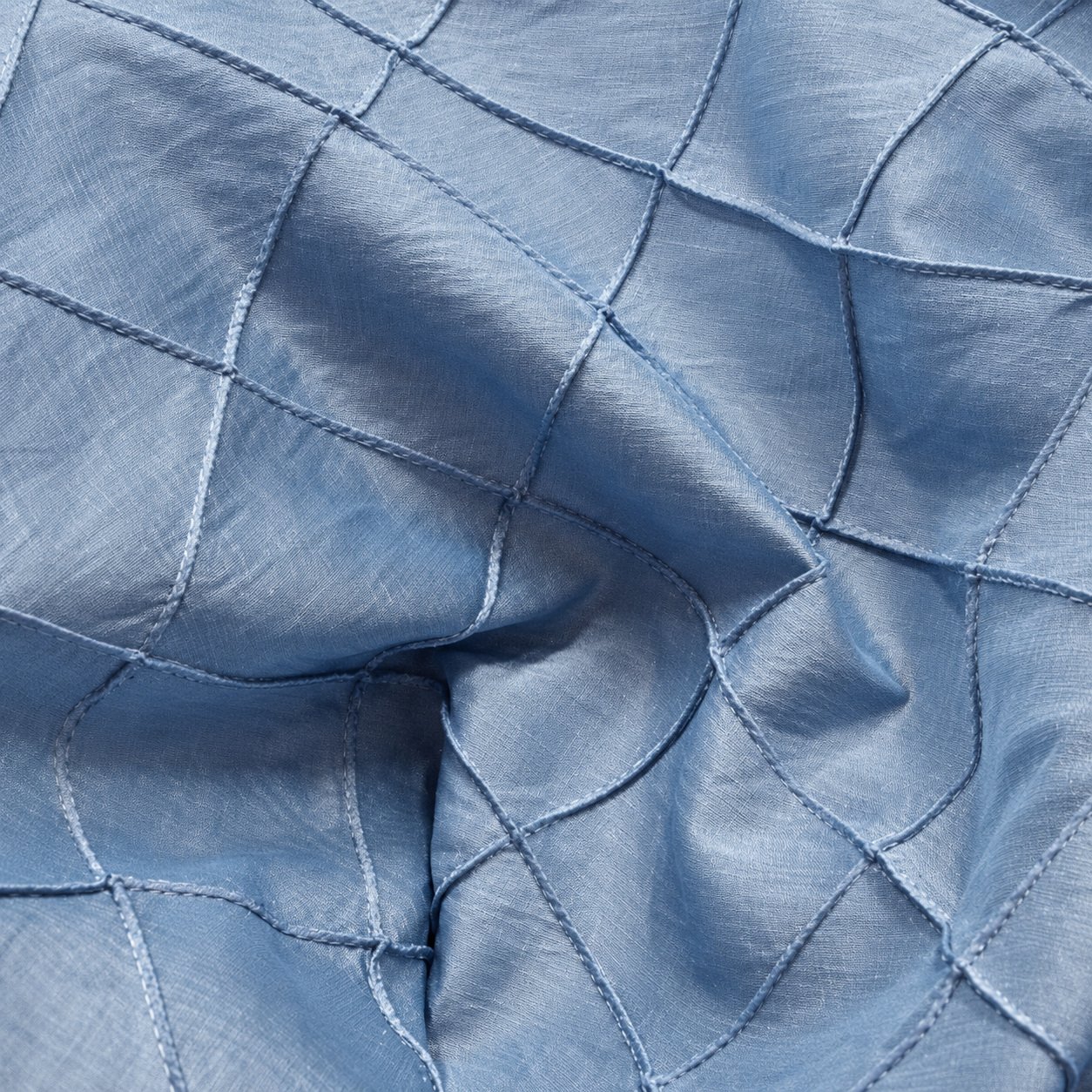 Light Blue Pintuck Linen