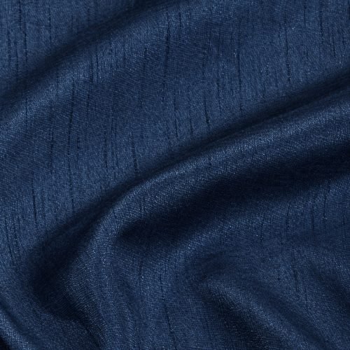 Navy Dupioni Linen