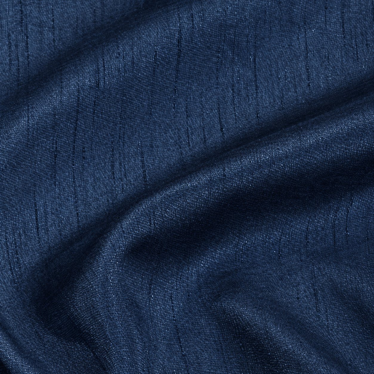 Navy Dupioni Linen