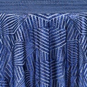 Navy Geo Glitz Linen