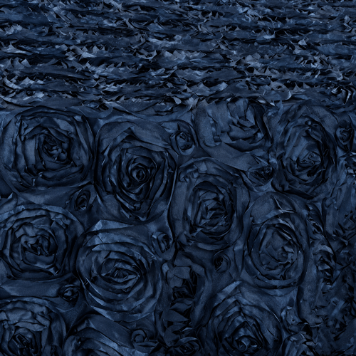 Navy Rose Linen