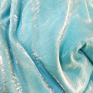 Turquoise Iridescent Satin Linen