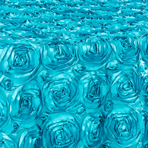 Turquoise Rose Linen