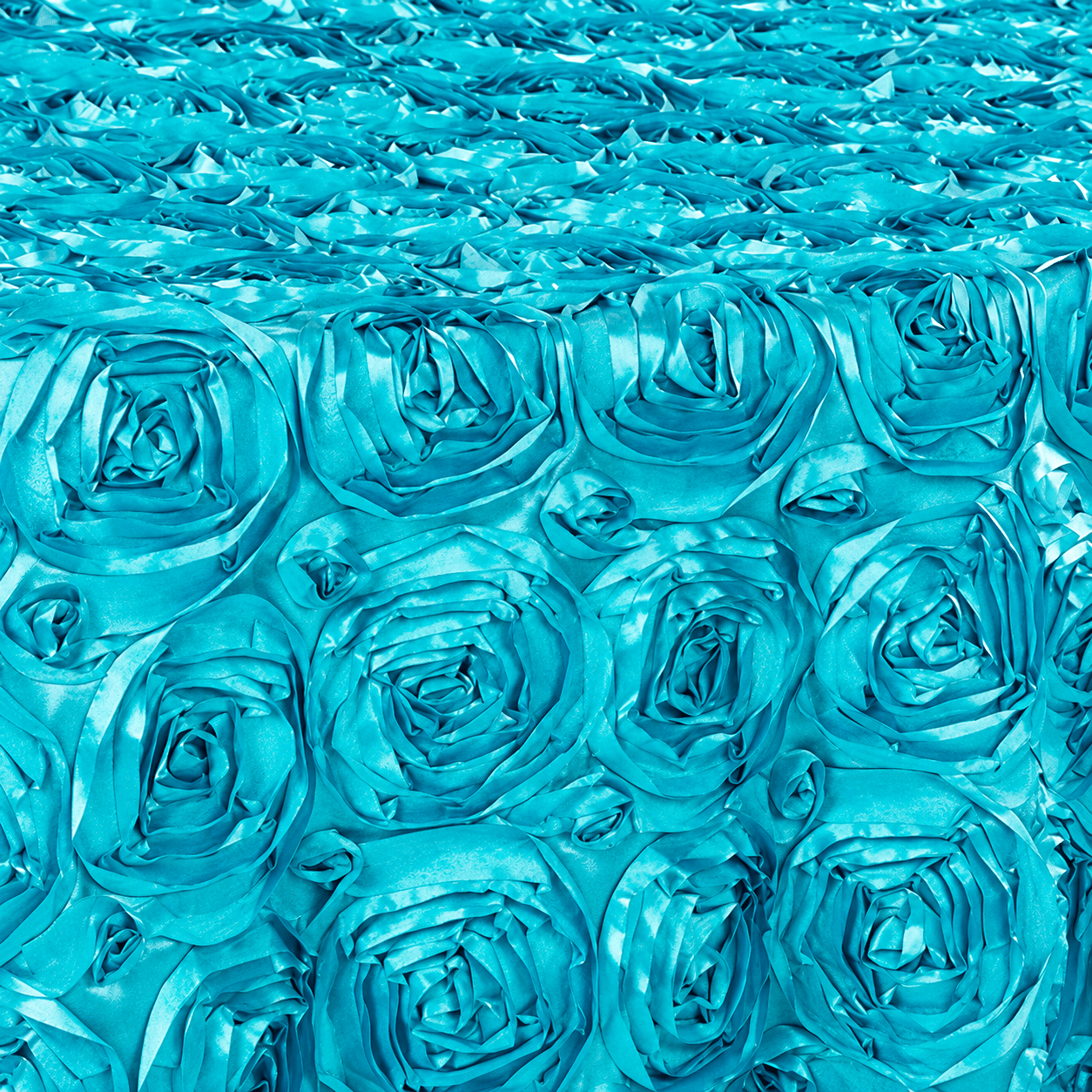 Turquoise Rose Linen