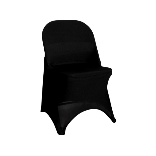 Black Spandex Folding Chair Cover